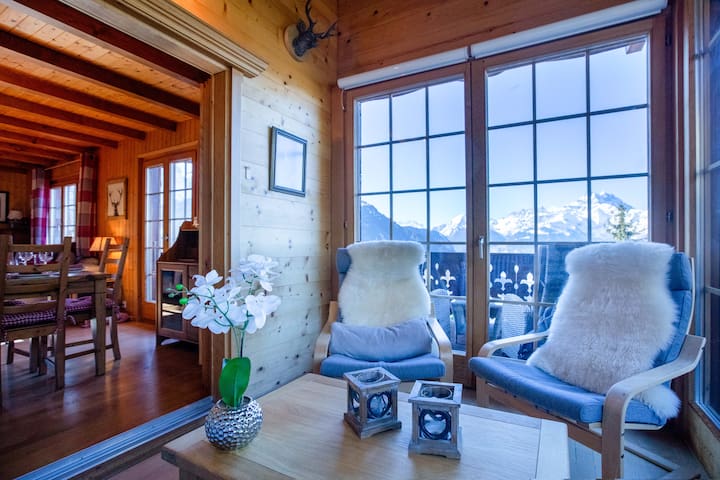 The Stag’s Chalet by Gryon Luxury, quiet area