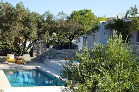 Villa Elia: authentic charm, pool & sea view