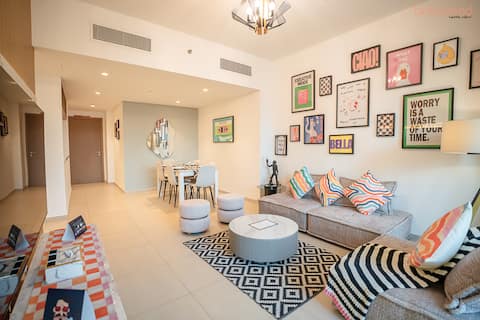 Popular Airbnb listing: Burj Views & NYE Fireworks w/Artistic Retreat in Za'abeel Second