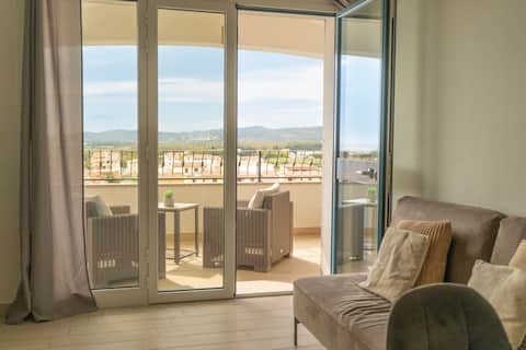 [Sa Domo and Bea] Veranda with Sea View in La Caletta