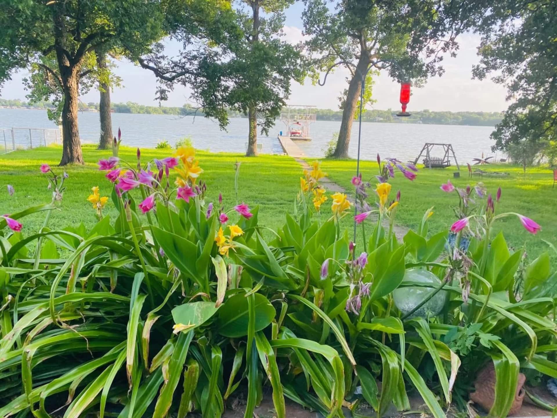 Relaxing at Eagle Mountain Lake