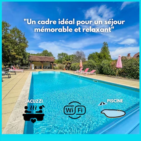 La Vaysse Cottage, with Pool & Jacuzzi, 24 People
