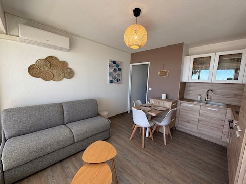 Successful Airbnb property: Apartment with terrace facing the sea in Canet En Roussillon