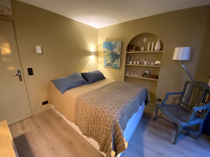 habitación "la viajera" con aire acondicionado con acceso directo a la terraza