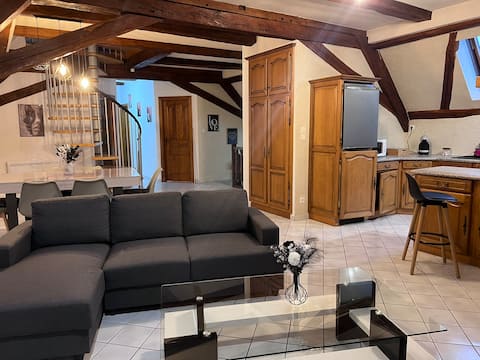 Top Airbnb: Spacious, comfortable 120-square-meter (1,292-square-foot) property in Diocèse De Belfort Montbéliard