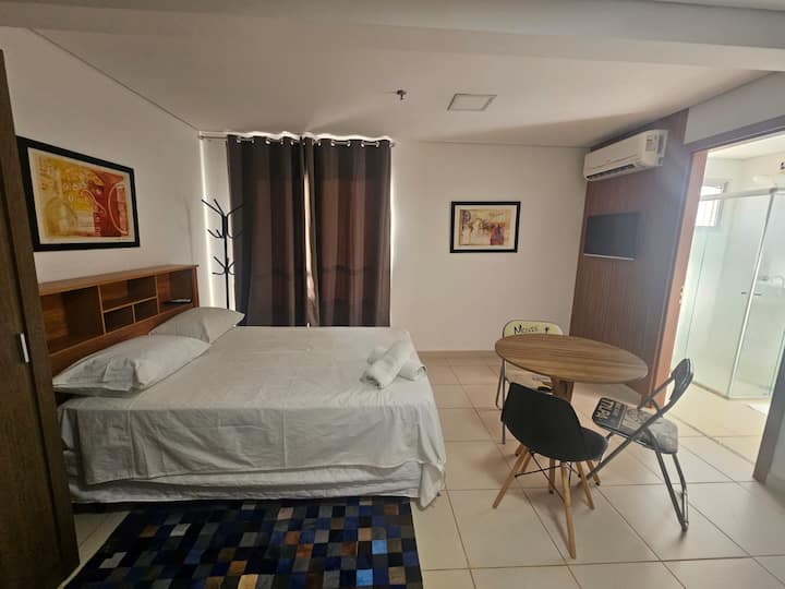 Studio Tranquilo Em Andar Alto Na Zona Sul - Ribeirão Preto