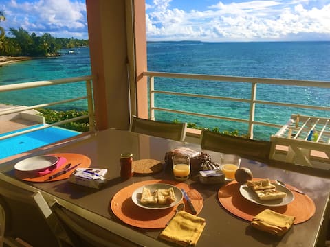 T3 Waterfront Pool Ste Anne Aurore Caribbean