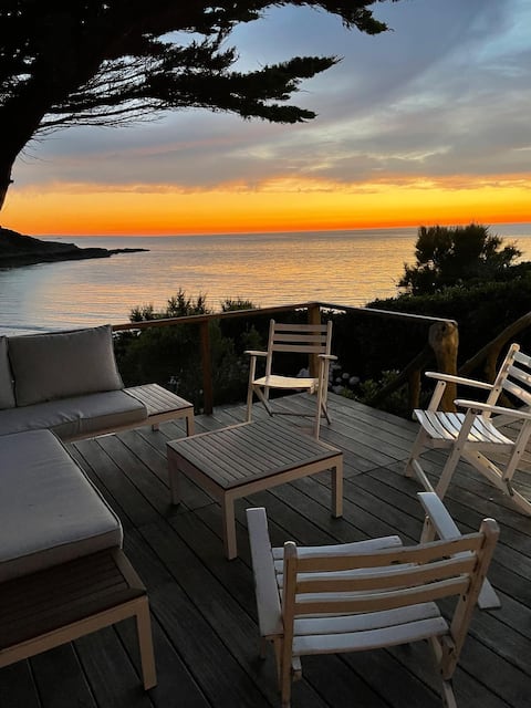 Beachfront house