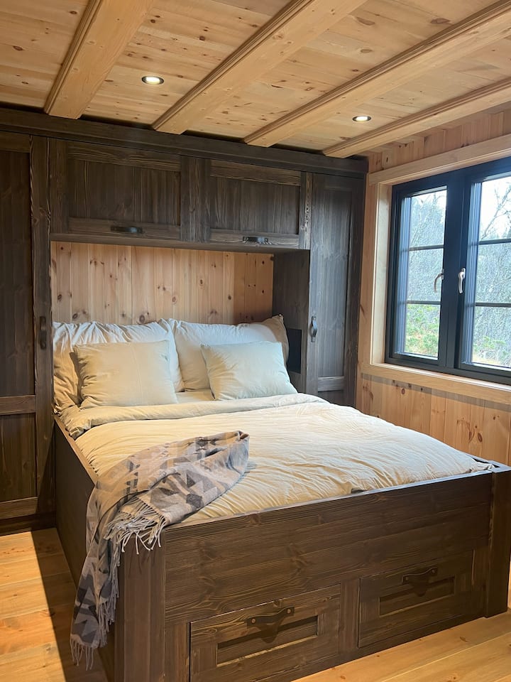 Le linge de lit n'est pas fourni, mais il peut être loué pour 150 NOK par ensemble.