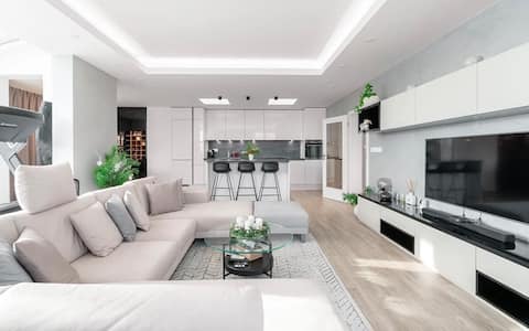 O2arena luxury rooftop terrace | AC | + garage