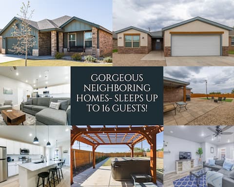 Sleeps 16! 2 Neighboring Homes w/ Hot Tub