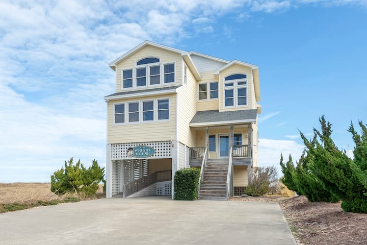 Wright House - 8br Oceanfront Home & Private Pool - North Carolina
