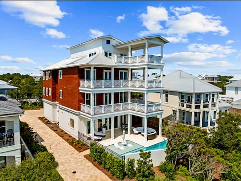 The Crown Jewel of 30A! Gulf-Views! Sleeps 20!
