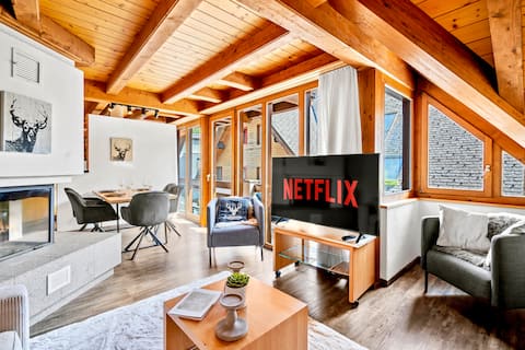 A&Y Penthouse Engelberg | 2BR Fireplace & Titlis