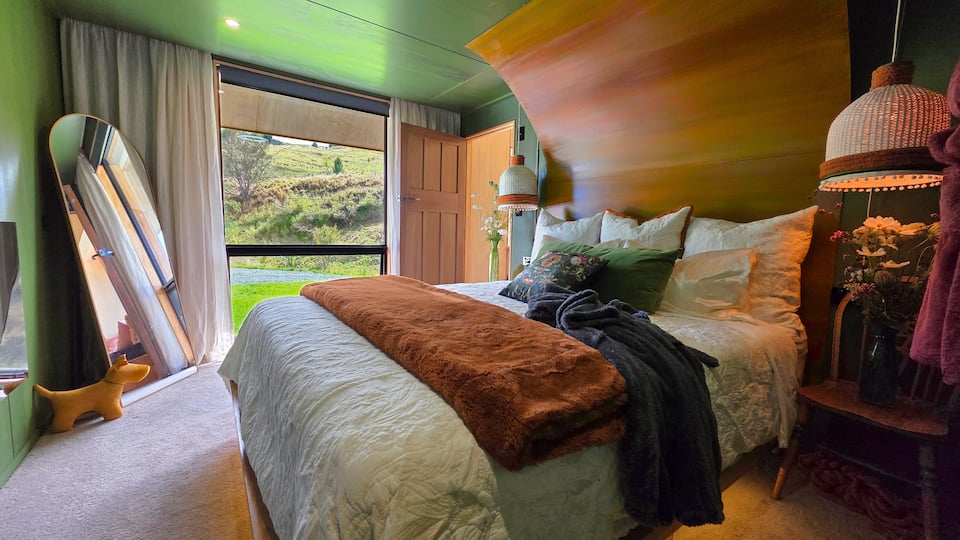 Cascade, a riverside cabin on a Waitomo farm, Waitomo District, Waikato, New Zealand, photo 7 of 10