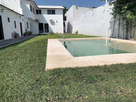 Pool and beach corner