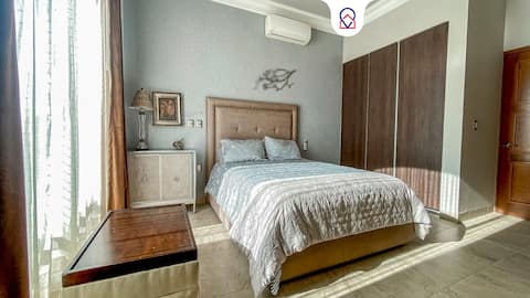 New! Elegant 2 Rooms + Balcony