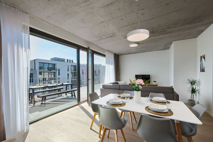Penthouse Three-Bedroom Apartment with Terrace