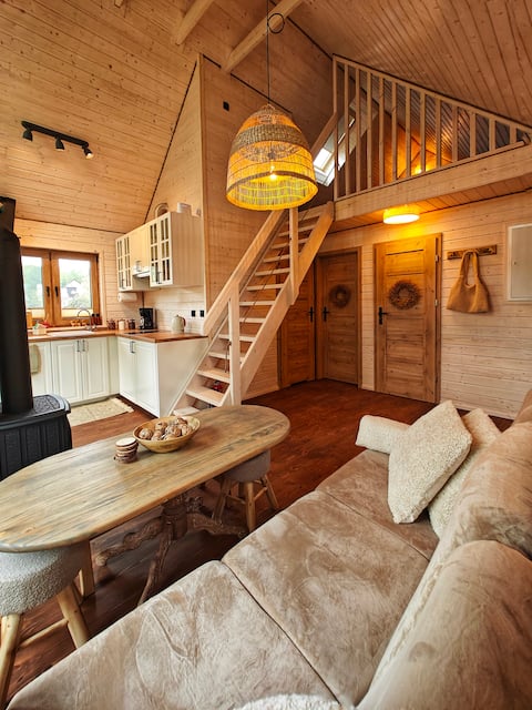 Top performing Airbnb: Hygge with fireplace sauna Sand Cedynia Chojna in Zachodniopomorskie