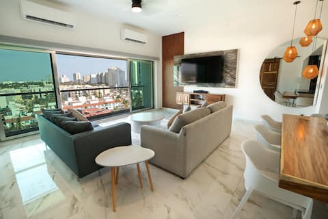 Anuncio de Airbnb popular: Apartment with spectacular view, 100 meters from the beach + Pool + Gym en Guerrero