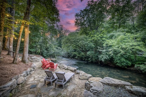 Ultimate Creek Experience-Fishing/Hot tub/Sauna/