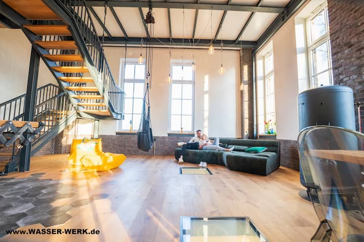 Wow Effekt! Mega Loft Pumpensaal Im Wasserwerk - Tecklenburg