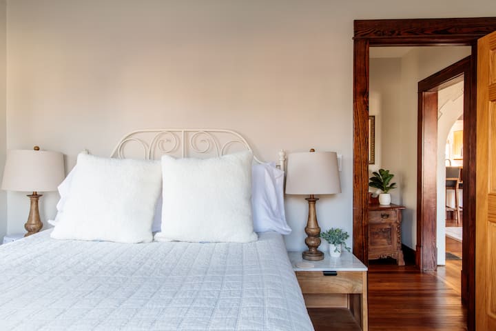 Bedroom 2 features a Full bed and is located directly next to the 2nd bathroom.