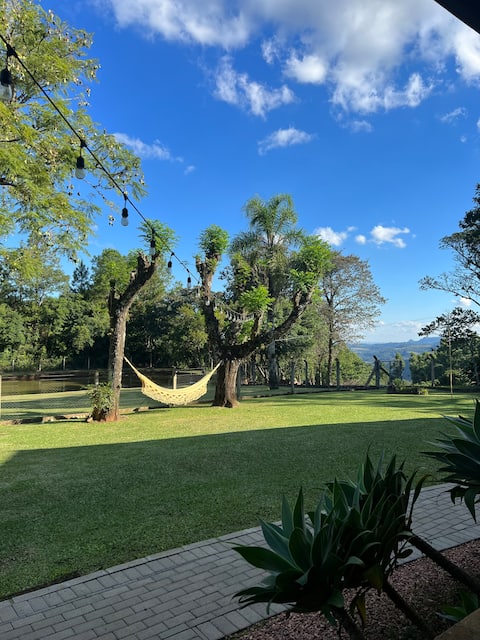 Haven with lagoons and lush nature