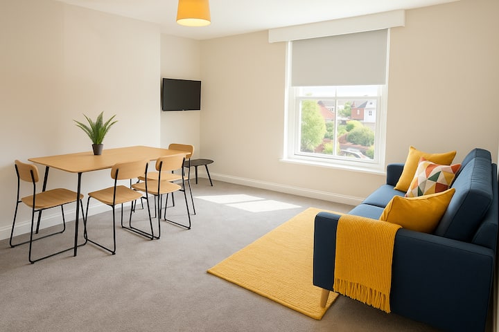 2-bed Flat, Long Term Stays - Free Parking - Taunton