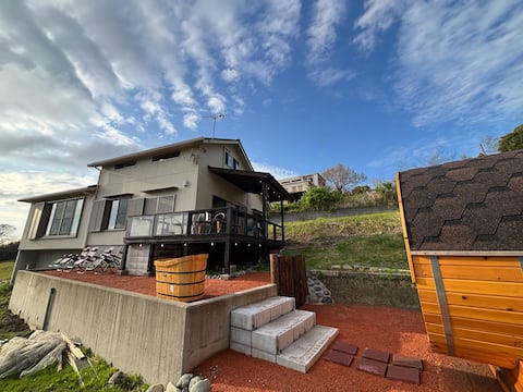 [Villa Paradise with Chiba's best view sauna] Low-rent, roofed BBQ, karaoke, water play! 15 minutes 