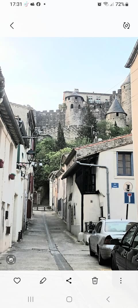 Top Airbnb: House at the foot of the city vacationers/professional à Carcassonne