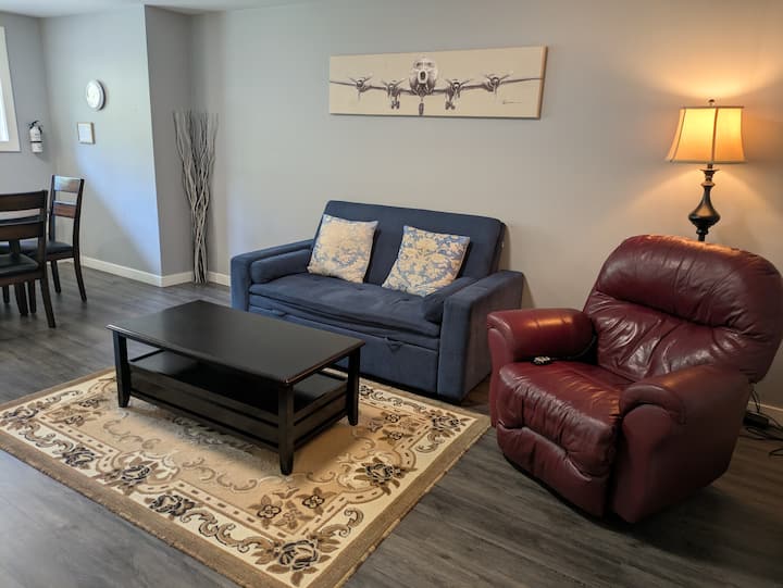 سرير الأريكة والكرسي الكهربائي.