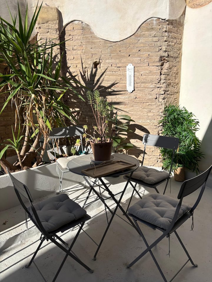 Cabanyal - Terrasse Nahe Strand - Valencia