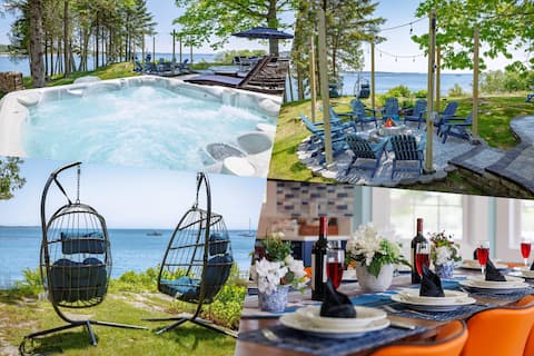 5BR| Oceanfront•Jacuzzi•Firepit