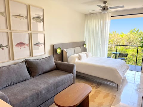 Successful Airbnb property: Luxury Studio + 2 Pools + Gym + Oxxo | AldeaZama in Tulum