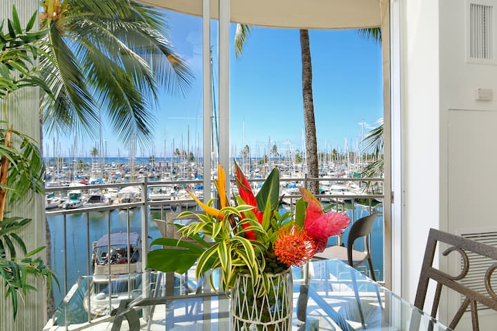 Marina-front View, Washlet, Ac, Free Wi-fi! Ilm388 - O‘ahu, HI