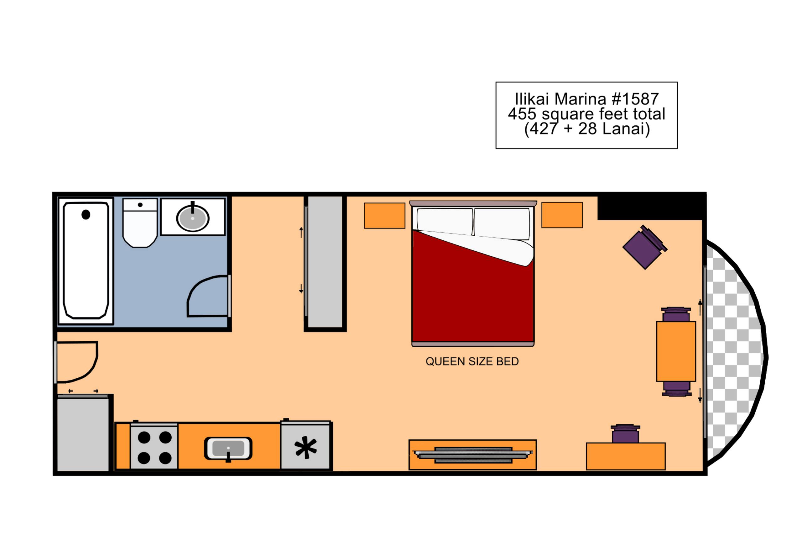 Condo in Honolulu · ★4.47 · Studio · 1 bed · 1 private bath - Image 12