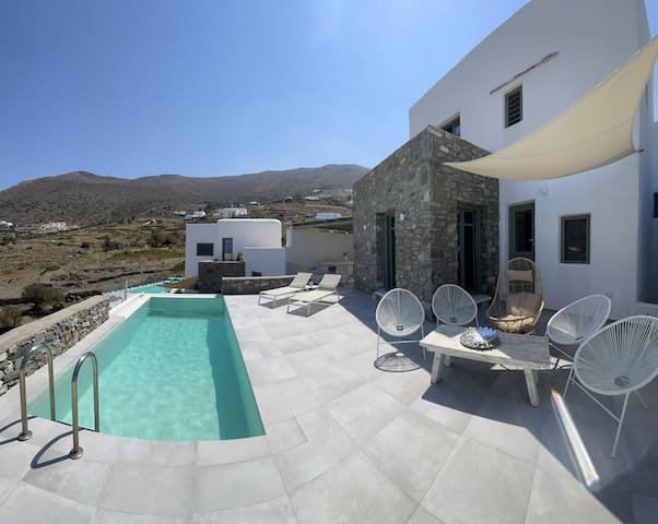 Dream Villas Paros 2 πισίνα θέα