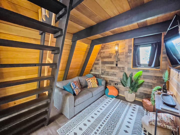 Africa787 | A-frame Wood House W/pool @ Lajas - San German