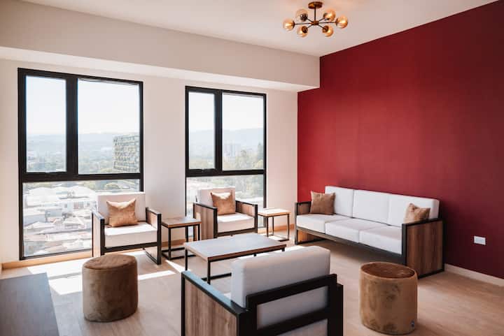 Amplio Apartamento Con Linda Vista/ 10 Personas - Ciudad de Guatemala