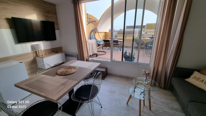 Le Rooft Top Du Port : Duplex Bbq Clim Pking Calme - Gruissan