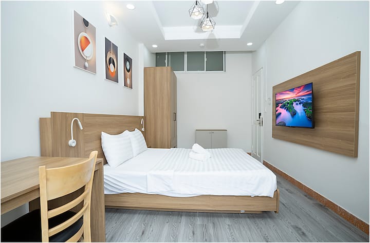 Nu Studio D1 | Cozy & Quiet | Walk To Bui Vien - Ho Si Minh-város
