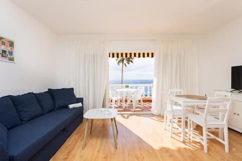 Balcony overlooking the sea