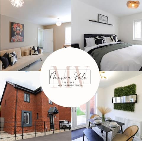 Modern 4BR House-Spacious, Families - Contractors