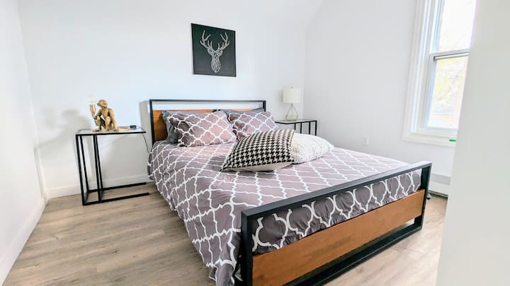 Cozy bedroom with stylish decor