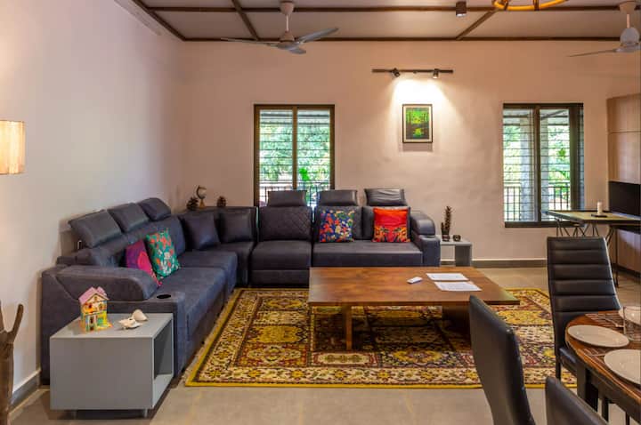 Apricus Farm – Veg Villa With Pool, Yoga & Garden - Matheran