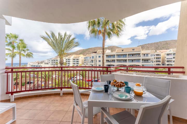 Spacious balcony with sea breeze