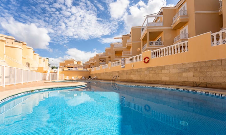Shared swimming pool of the residential complex