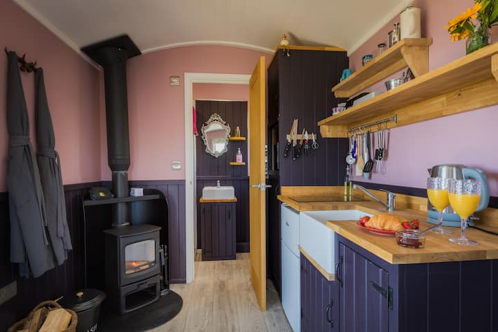 Hares Hideaway Shepherds Hut & Double Jacuzzi Bath - South Molton