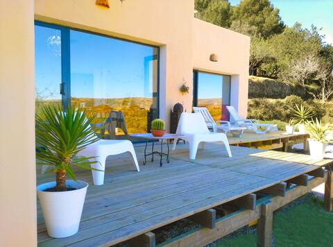 Mediterranean  Eco House. Sea & Mountain Views